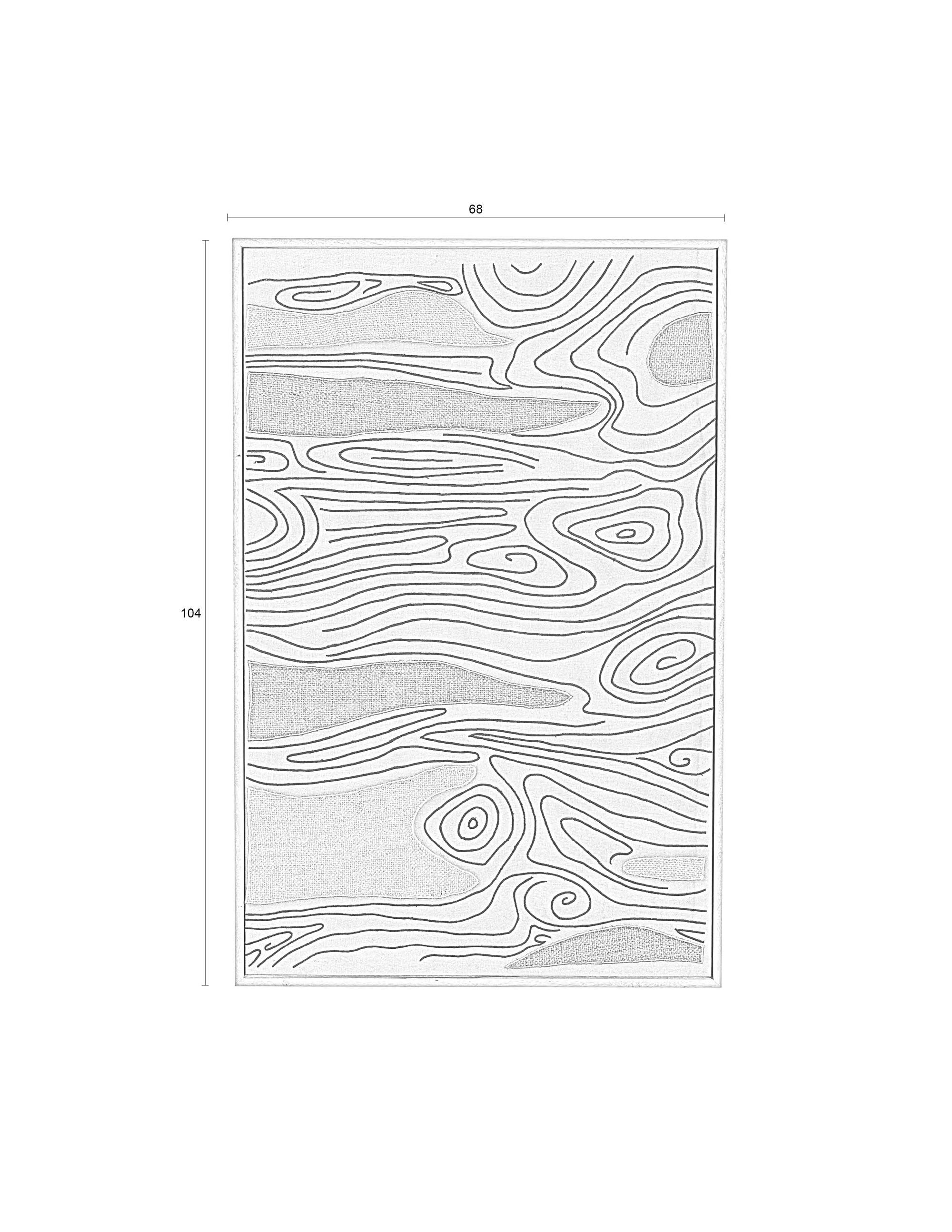 Zuiver Shallow Abstract Fabric Wall Art